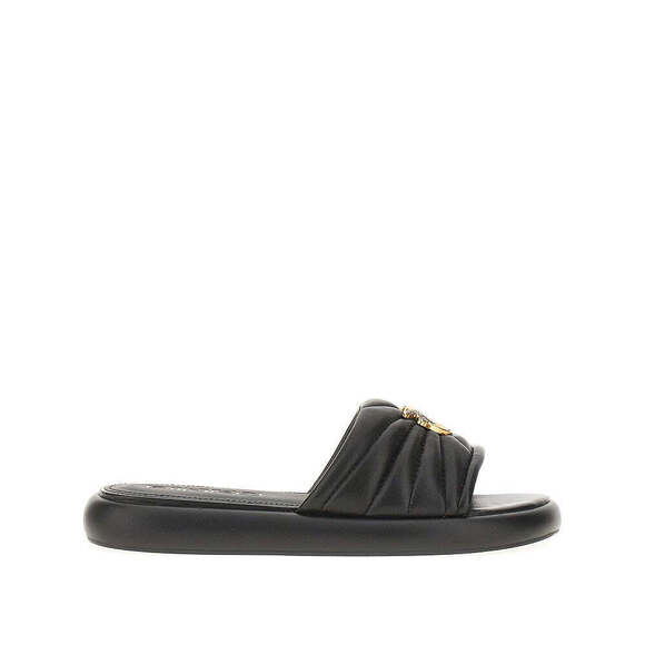 Pinko Love Birds Nappa Leather Slides